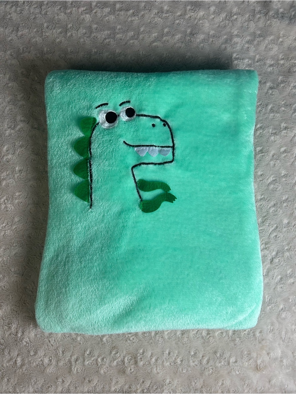 Comfort Bay Green Dinosaur Kids Character Blanket Throw Dino